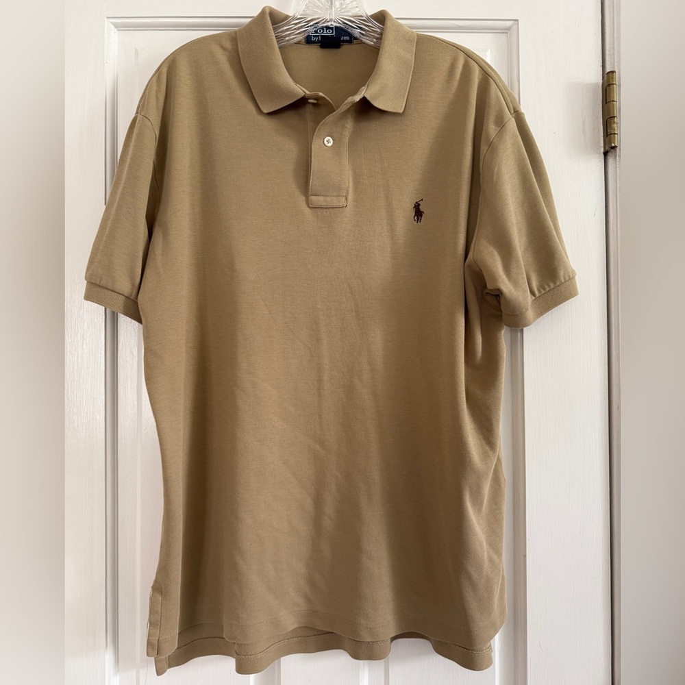 Polo by Ralph Lauren Men's Tan Polo Shirt, size M